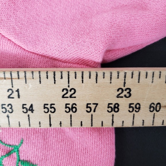 NWT Crown & Ivy Pink Floral Embroidered  Short Sleeve Knit Top Sz XL - Picture 8 of 9